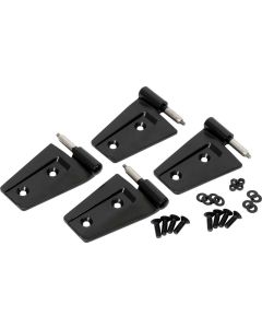 Kentrol 07-18 Jeep Wrangler JK Door Hinge Set 4 Pieces 2 Door - Powdercoat Black - 50575