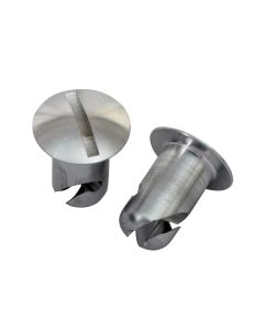 Moroso Quick Fastener - Oval Head - 7/16in x .450in - Aluminum - 10 Pack - 71363