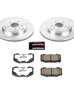 Power Stop 14-19 Chevrolet Corvette Rear Z26 Street Warrior Brake Kit - K6535-26