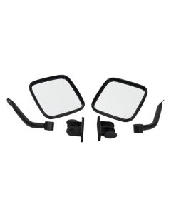 Kentrol 97-18 Jeep Wrangler TJ/JK E-Z Detach Mirrors Pair - Textured Black - 80496