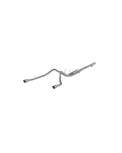 MBRP T304 Stainless Steel 2.5" Catback Dual Split Rear Through Stock Bumper Ram 1500 5.7L 2009-2019- - S5146304