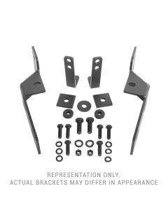 Go Rhino 19-24 Ram 1500 (Excl. Rebel/Warlock/TRX) RC2 Brackets - Tex. Blk (Cutting Req.) - 55675