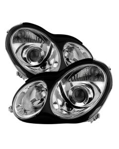 xTune Mercedes W203 C Class Sedan 01-05 Projector Headlights -Chrome PRO-JH-MBW203-C - 9029783