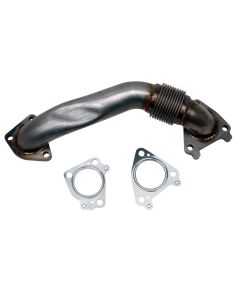 Wehrli 01-04 Chevrolet 6.6L Duramax LB7 2in Stainless Pass. Side Up Pipe w/Gaskets (Single Turbo) - WCF100654