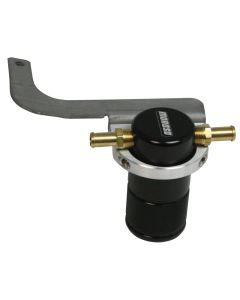 Moroso 95-99 BMW M3 Air/Oil Separator Catch Can - Small Body - Billet Aluminum - Black Finish - 85649