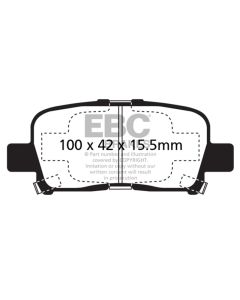 EBC Brakes Greenstuff Street sport REAR Disc Brake Pad Set FMSI D865 Rear- EBC-DP61662