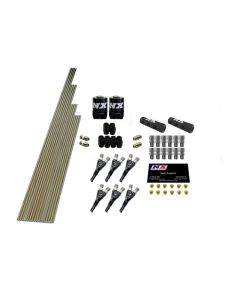 Nitrous Express 6 Cyl Shark Plumb Kit w/2 Solenoids & 150HP Jets Incl Hardware - 13391