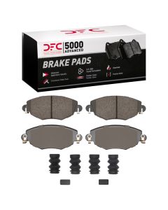 DFC 01-08 Ford Mondeo (Mexico) Front 5000 Advanced Low Metallic Brake Pads and Hardware Kit - 1551-0910-01
