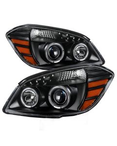 xTune Chevy Cobalt 05-10 Halo Projector Headlights Black PRO-JH-CCOB05-LED-BK - 9027765