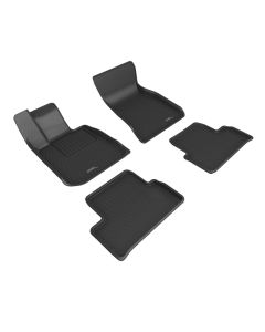 3D MAXpider 22-23 BMW i4 (G2 6) R1 R2 Floor Mat - Kagu Black - L1BM12901509