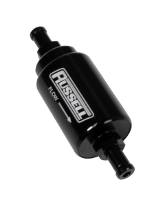 Russell 5/16 Male To 5/16 Male Barbed Fuel Check Valve - Black Anodized - 650623