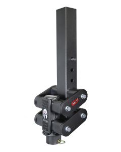 Gen-Y Spartan Torsion-Flex 5in Offset 4in SQ Tube Gooseneck 2-5/16in Coupler Standard Height - GH-7092