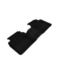3D MAXpider 2006-2012 Ford Fusion Kagu 2nd Row Floormats - Black - L1FR01321509