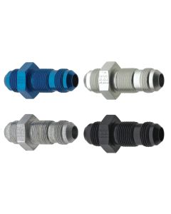 Fragola -4AN Straight Bulkhead - Blue - 483204