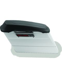 Mustang 80-07 Harley Early FL Touring Vintage Saddlebag Lid Covers - Black - 77604