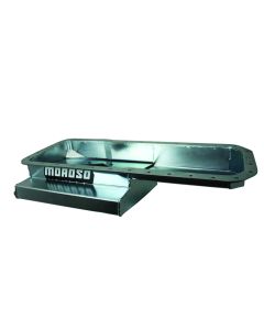 Moroso Datsun/Nissan L24/L26/L28 Road Race Baffled Wet Sump 7qt 6.25in Steel Oil Pan - 20976