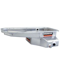 Moroso Toyota 3C/2T/2C/Swap Kicked Out Drag Race Baffled Wet Sump 6qt 5.25in Aluminum Oil Pan - 20930