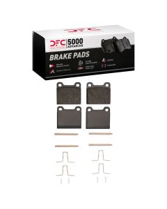 DFC 67-91 Mercedes-Benz 350SDL Rear 5000 Advanced Low Metallic Brake Pads and Hardware Kit - 1551-0031-05