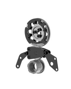 COMP Cams Hi-Tech Gear Drive System for Standard GM 3-Bolt Cam LS Engines (24x/58x, Aluminum, Black Anodized) - 5495