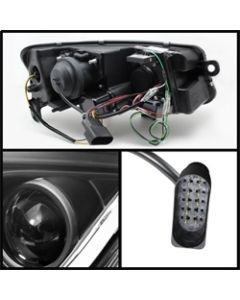 Spyder Audi A6 05-07 Projector Headlights Halogen Light Tube DRL Blk PRO-YD-ADA605-LTDRL-BK - 5071903