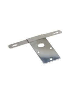Kentrol 76-86 Jeep CJ License Plate Bracket - Polished Silver - 30472