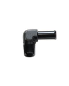Anodized Black 90° Adapter: 1/4 NPT to 3/8 Hose Barb