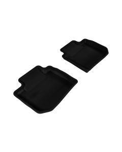 3D MAXpider 2012-2019 Subaru Impreza/XV Crosstrek/WRX/Sti Kagu 2nd Row Floormats - Black - L1SB00821509