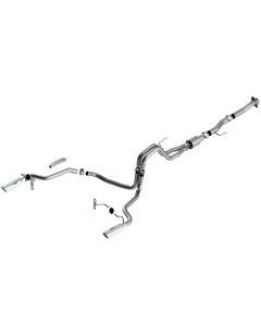 Borla F-150 2021 5.0L 2dr RC SB (122.8 WB) XL/XLT 3/2.25 SRE Cat-Back ATAK Chrome Tips - 140869