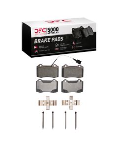 DFC 14-22 Maserati Ghibli Rear 5000 Advanced Low Metallic Brake Pads and Hardware Kit - 1551-1270-01
