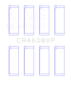 King Engine Bearings Toyota 2Zz-Ge (Size +0.25mm) Connecting Rod Bearing Set - CR4608XP0.25