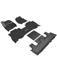 3D Maxpider 18-24 Ford Expedition 7-Seat Kagu Black R1 R2 R3 - L1FR12501509