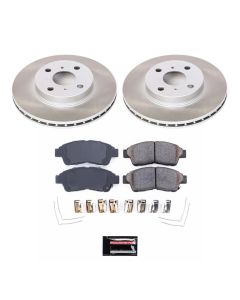Power Stop 93-97 Toyota Corolla Front Semi-Coated Rotor Kit - SC1151