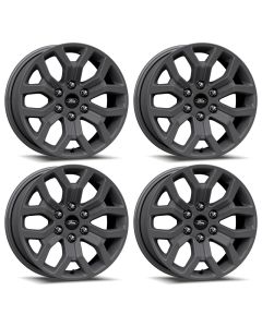 Ford Racing 15-22 F-150 18x7.5in Matte Gray Wheel Kit - M-1007K-1875G
