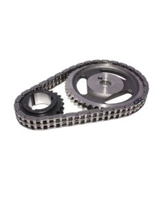 COMP Cams Hi-Tech Steel Roller Timing Set for Oldsmobile V8 1964-1990, Double Roller Chain, Billet Sprockets, Black Finish - 3113CPG