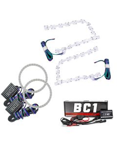 Oracle 11-19 Chrysler 300C DRL Upgrade w/ Halo Kit - ColorSHIFT w/ BC1 Controller - 2642-335
