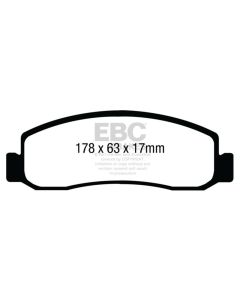 EBC 11 Ford F250 (inc Super Duty) 6.2 (2WD) Yellowstuff Front Brake Pads - DP41898R