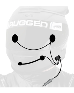 Rugged Radios Wired Offroad and STX Stereo - Helmet Kit w/Alpha Audio Speakers and Mic - HK-UNI