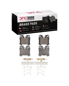 DFC 07-17 Lexus LS460 Rear 5000 Advanced Low Metallic Brake Pads and Hardware Kit - 1551-1283-01