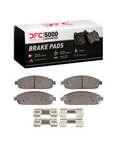 DFC 05-10 Jeep Grand Cherokee Front 5000 Advanced Ceramic Brake Pads and Hardware Kit - 1551-1080-01