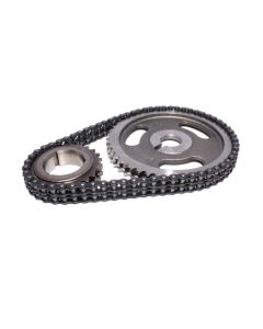COMP Cams Magnum Double Row Timing Chain Set for Chevrolet Small Block V8 1957-1986, Steel Construction, Chrome Finish, Double Row Configuration - 2104CPG