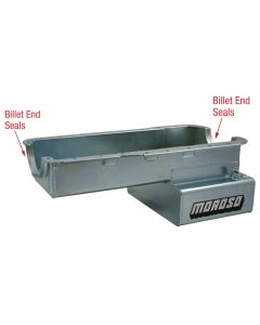Moroso Ford 289-302 (w/Front Sump) Road Race Baffled Wet Sump 7qt 8in Steel Oil Pan - 20535
