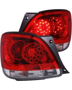 ANZO 1998-2005 Lexus Gs300 LED Taillights Red/Clear - 321101