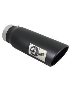 aFe Diesel Exhaust Tip Bolt On Black 4in Inlex x 5in Outlet x 15in - 49T40501-B15