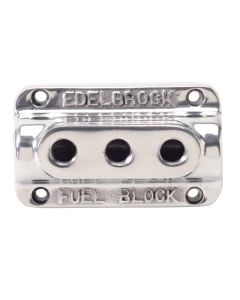 Edelbrock Fuel Block Triple Polished - 12851