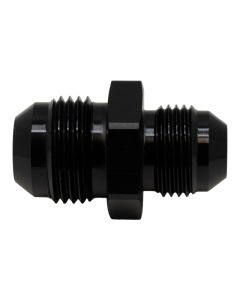 DeatschWerks 10AN Male Flare to 8AN Male Flare Reducer Straight - Anodized Matte Black - 6-02-0206-B