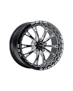 Weld Racing Belmont Beadlock S908 Wheel 18x10 5x114.3 +30mm Gloss Black Milled & Beadlock Ring Finis