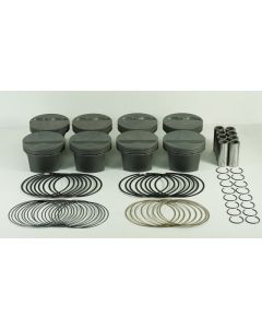 Mahle MS Piston Set SBC 315ci 3.796in Bore 3.480in Stroke 5.7in Rod 0.927 Pin -3cc 9.7 CR Set of 8 - 930204596