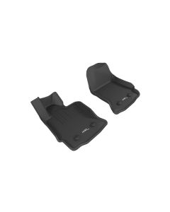 3D MAXpider 2015-2019 Chevrolet Corvette Kagu 1st Row Floormat - Black - L1CH07811509