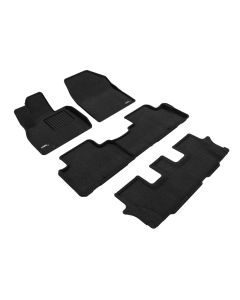 3D Maxpider 20-24 Kia Telluride 8-Seat Elegant Black R1 R2 R3 - L1KA05204709