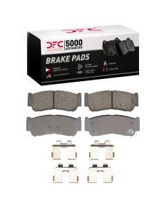 DFC 07-09 Hyundai Santa Fe Rear 5000 Advanced Ceramic Brake Pads and Hardware Kit - 1551-1297-01